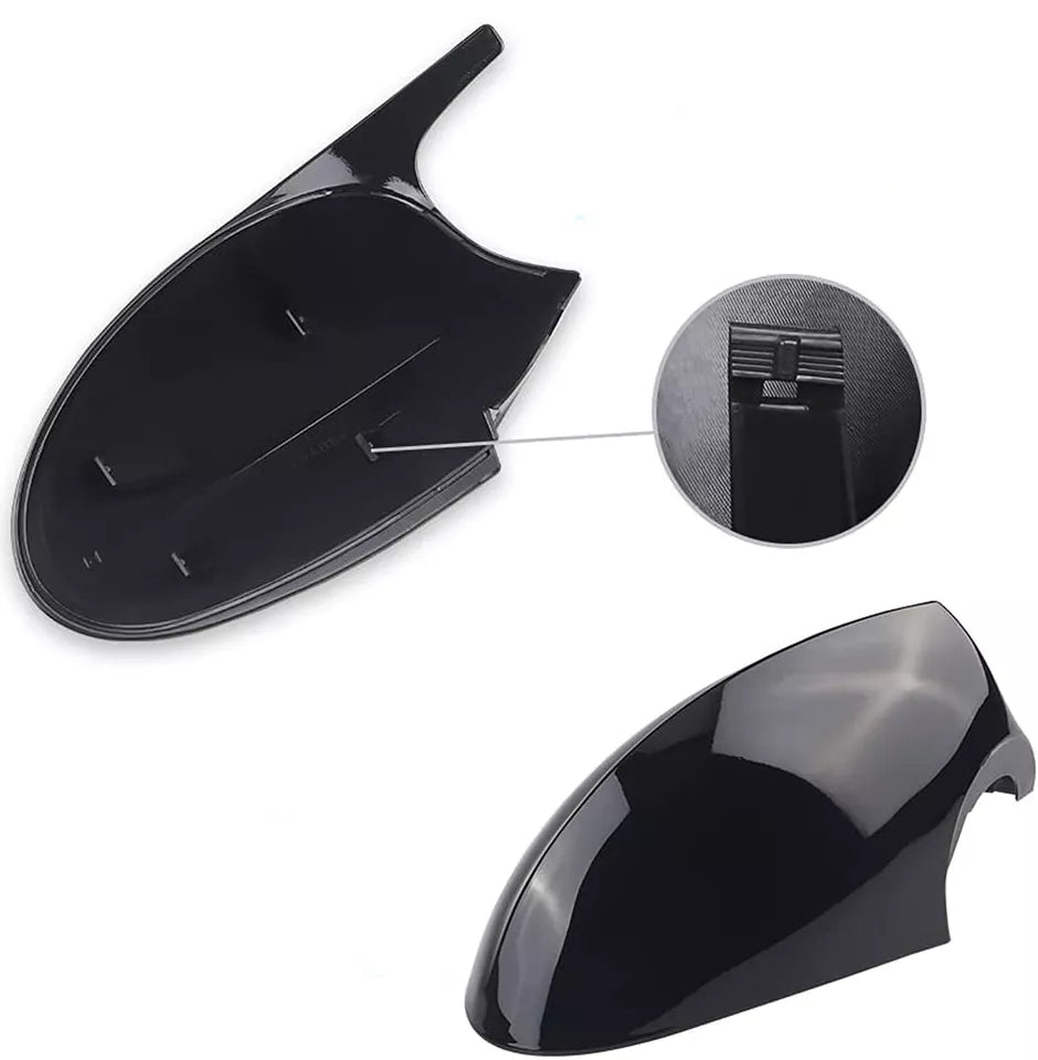 2X MIRROR CAP COVER GLOSS FOR BMW E81 E82 E87 E90 E91 E92 E93 PRE LCI M3 STYLE